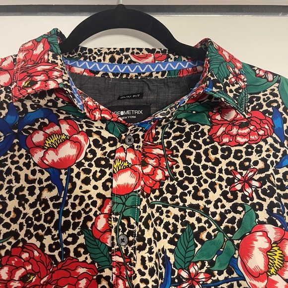 Geometrix New York Men’s Dress Shirt Size Large - Picture 4 of 5